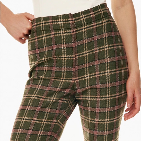 NWT Aritzia Wilfred Sequence Pant in Green Plaid - Picture 3 of 10